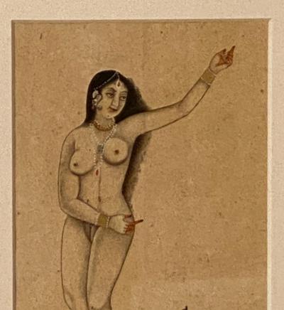 Circa 1800 Portrait of a Courtesan India