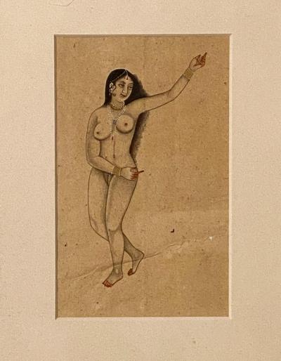 Circa 1800 Portrait of a Courtesan India