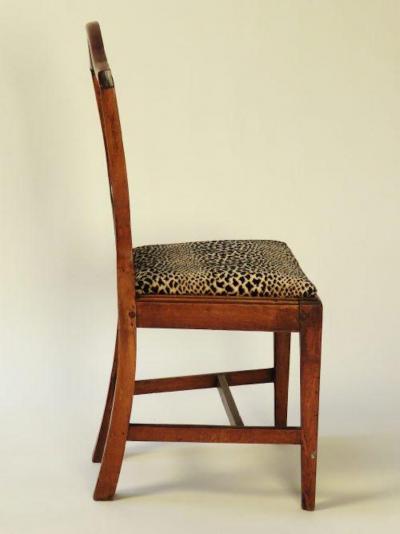 Circa 1800s Italian Neoclassical Side Chairs A Pair
