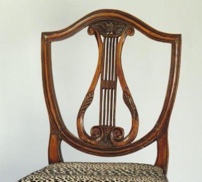 Circa 1800s Italian Neoclassical Side Chairs A Pair