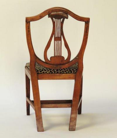 Circa 1800s Italian Neoclassical Side Chairs A Pair