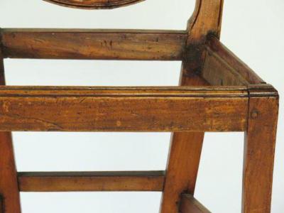 Circa 1800s Italian Neoclassical Side Chairs A Pair