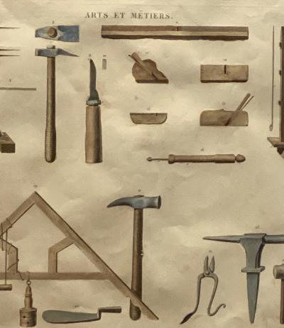 Circa 1810 Engraving of an Egyptian Monument France