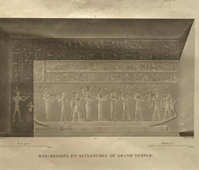 Circa 1810 Engraving of an Egyptian Monument France
