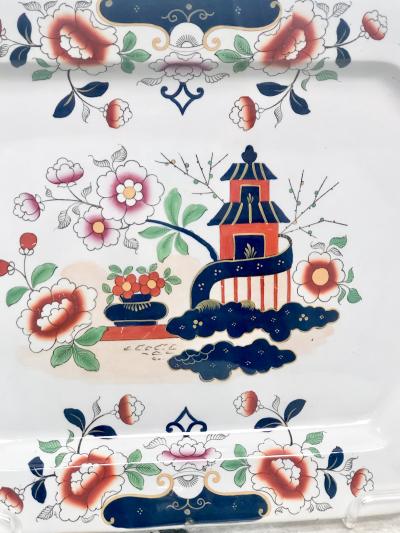 Circa 1810 Octagonal Ironstone Platter England