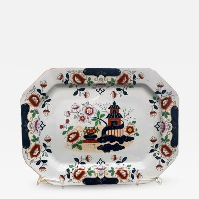 Circa 1810 Octagonal Ironstone Platter England