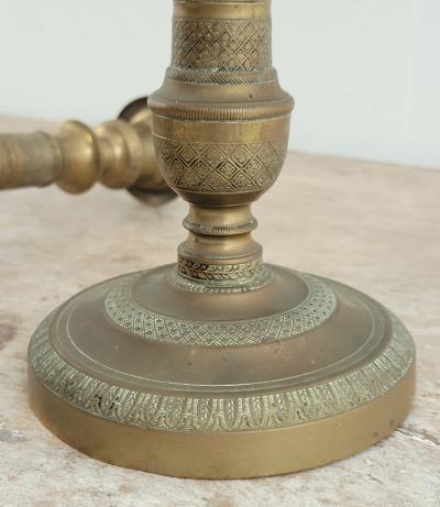 Circa 1820 French Empire Candlesticks A Pair
