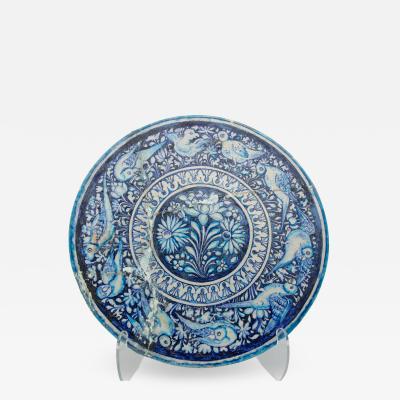 Circa 1820 Iznik Blue and White Plateau