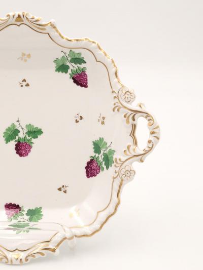 Circa 1830 English Porcelain Gilt Dessert Serving Pedestals A Pair
