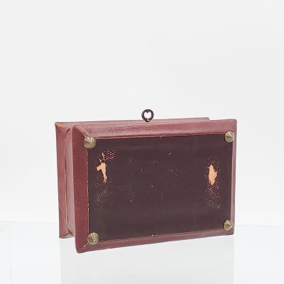 Circa 1830 Leather and Gilt Tea Caddy England