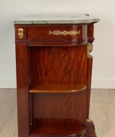 Circa 1880 Belle Epoque Second Empire Server with Marble and Ormolu France