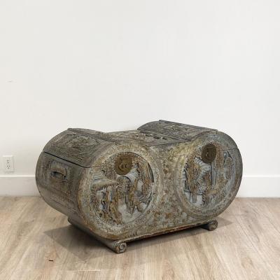 Circa 1880 Carved Camphor Trunk China