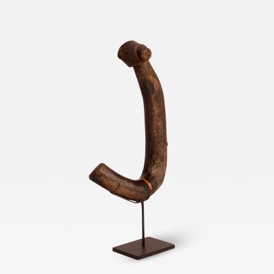 Circa 1880 Meiji Period Wood Kettle Hook Japan