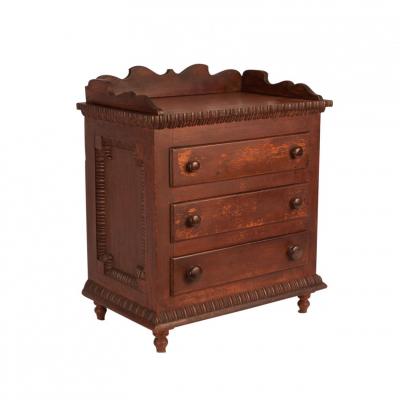 Circa 1890 Salesman Sample Chest of Drawers United States