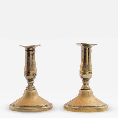 Circa 18th century Dutch Candlesticks A Pair