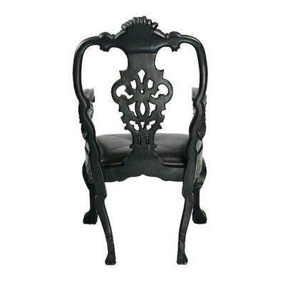 Circa 1900 Baroque Revival Green Armchairs Portugal A Pair