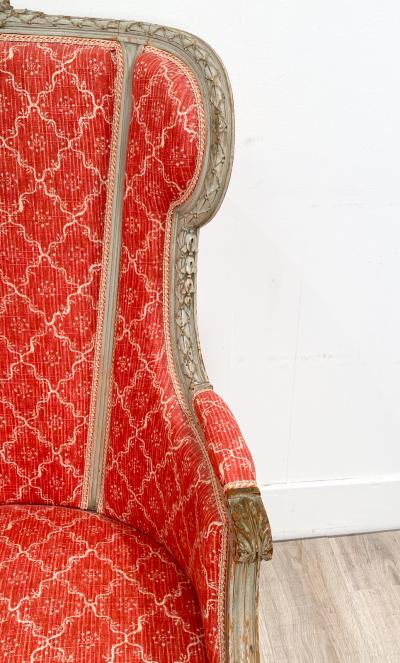 Circa 1900 Duchesse Bris e Chair and Ottoman France