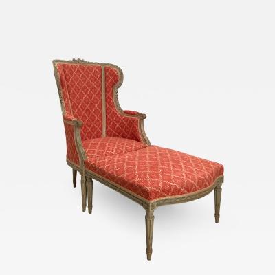 Circa 1900 Duchesse Bris e Chair and Ottoman France