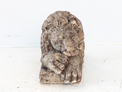 Circa 1900 English Recumbent Concrete Lion