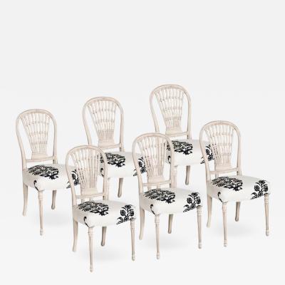 Circa 1900 Jansen Louis XVI Style Dining Chairs France Set of 6