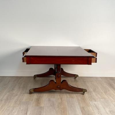 Circa 1900 Large and Scarce Regency Style Partners Writing Table England