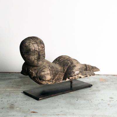Circa 1900 South East Asian Carving of a Child