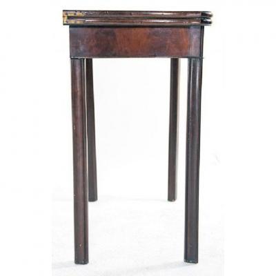Circa 1910 Edwardian Serpentine English Game Table