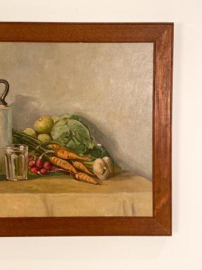 Circa 1930 Still Life Vintage Oil Painting USA