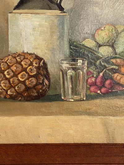 Circa 1930 Still Life Vintage Oil Painting USA