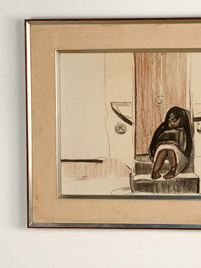 Circa 1930s Original Watercolor by Gene Frances McComas