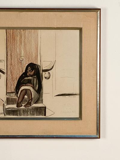Circa 1930s Original Watercolor by Gene Frances McComas