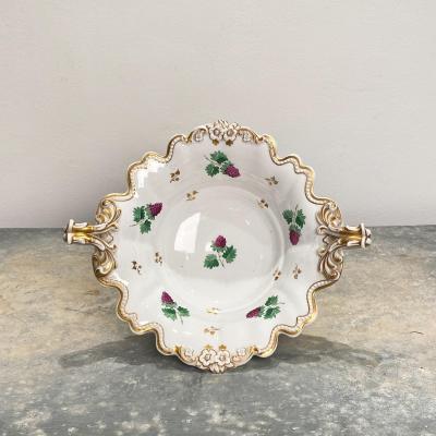 Circa 19th Century English Porcelain Footed Bowl