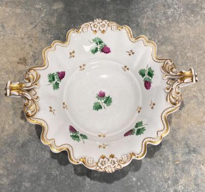 Circa 19th Century English Porcelain Footed Bowl