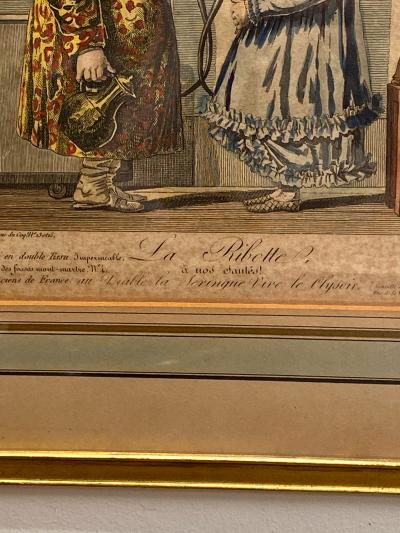 Circa 19th Century French Print of a Couple