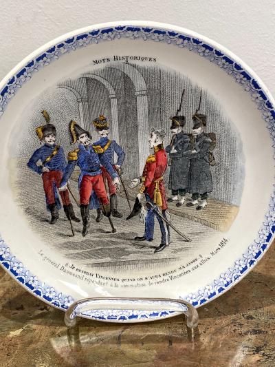 Circa 19th Century HBCM Montereau Plates A Pair