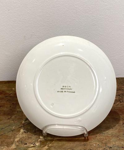 Circa 19th Century HBCM Montereau Plates A Pair