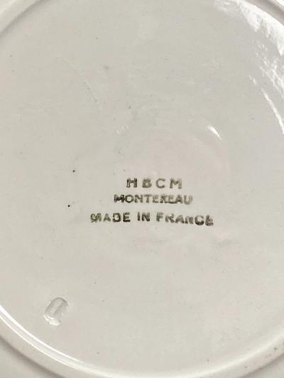 Circa 19th Century HBCM Montereau Plates A Pair