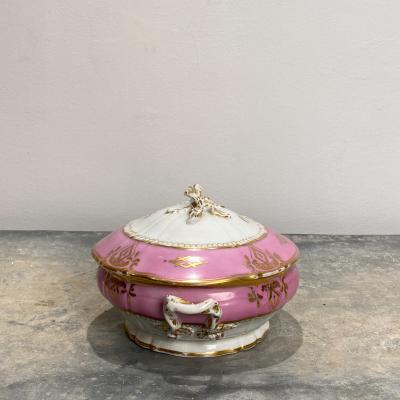 Circa 19th Century Paris Porcelain Covered Bowl France