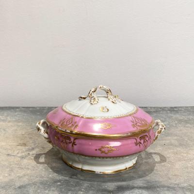 Circa 19th Century Paris Porcelain Covered Bowl France