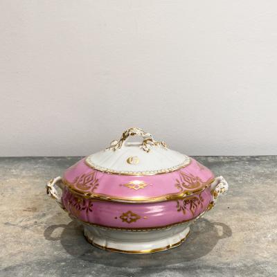 Circa 19th Century Paris Porcelain Covered Bowl France