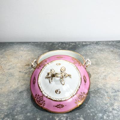 Circa 19th Century Paris Porcelain Covered Bowl France