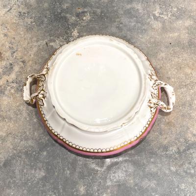Circa 19th Century Paris Porcelain Covered Bowl France
