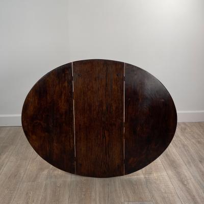 Circa Early 18th Century English Oak Drop Leaf Table