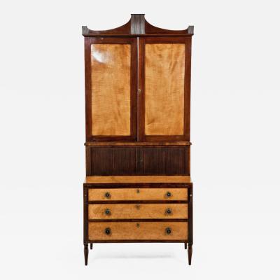 Circa Early 19th Century American Federal Secretary Bookcase