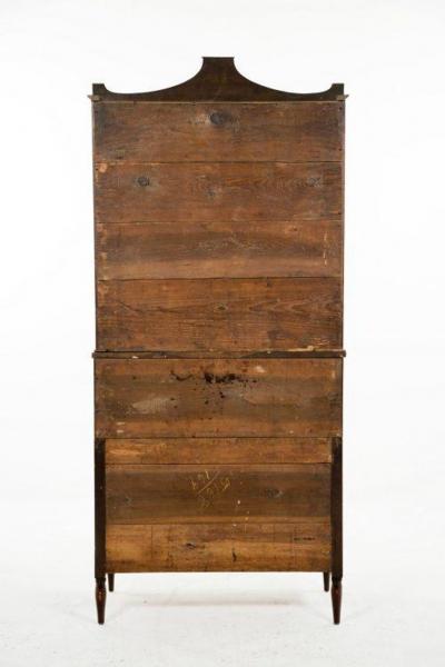Circa Early 19th Century American Federal Secretary Bookcase