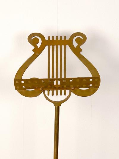 Circa Late 19th Century Victorian Brass Music Stand England