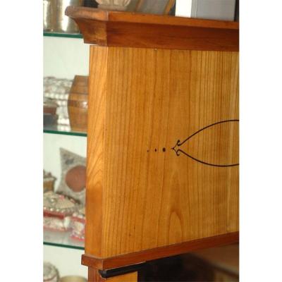 Circa Mid 18th Century Biedermeier Satin Birch Mirror Germany