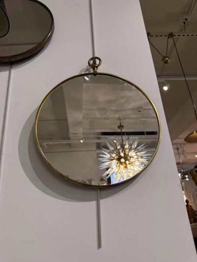 Circular Mirror in brass 1960s