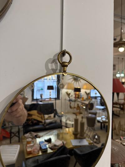 Circular Mirror in brass 1960s
