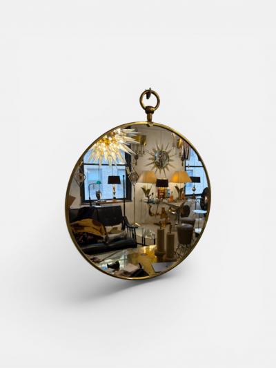 Circular Mirror in brass 1960s